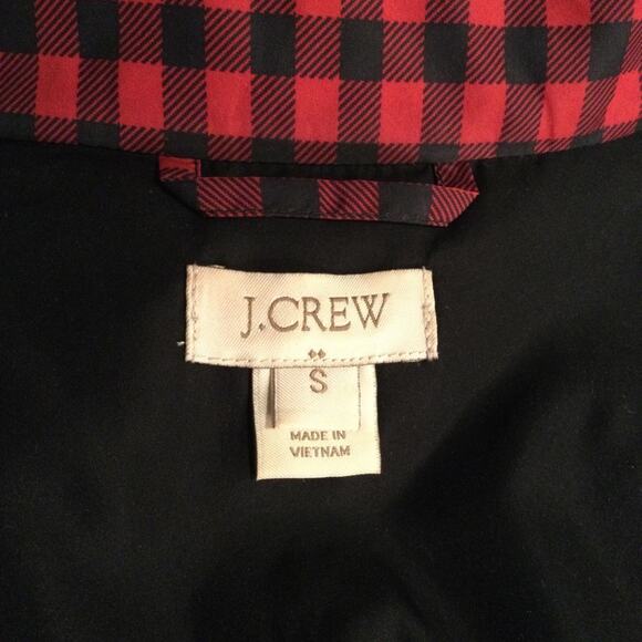 J.Crew Plaid Down Filled Quilted Puffer Vest S - Picture 6 of 7